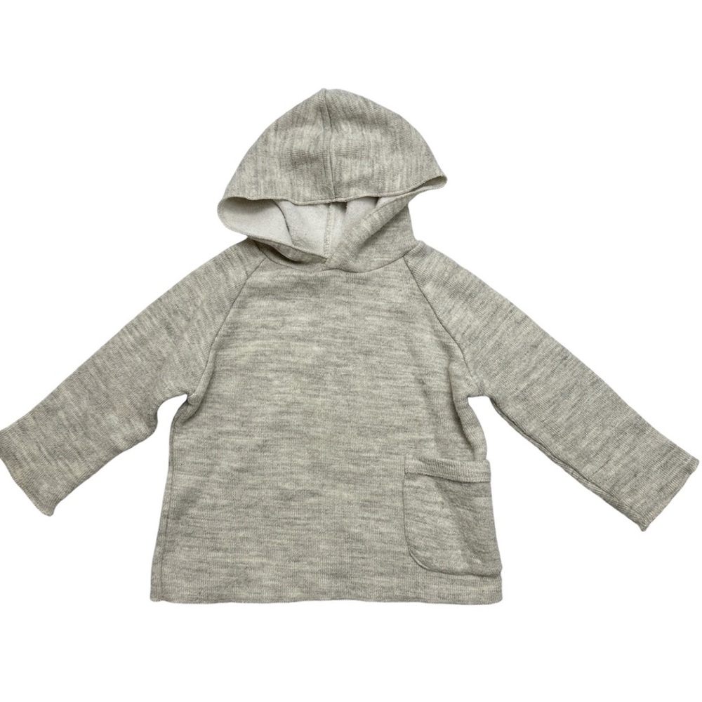 Zara beige Hooded Sweatshirt Casual Fit